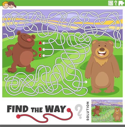 Brown bear maze