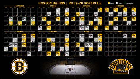 Bruins Schedule Image 1