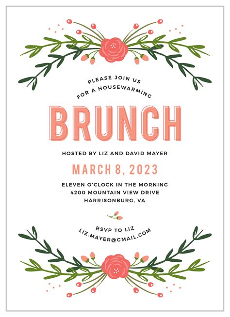 Brunch invitation etiquette