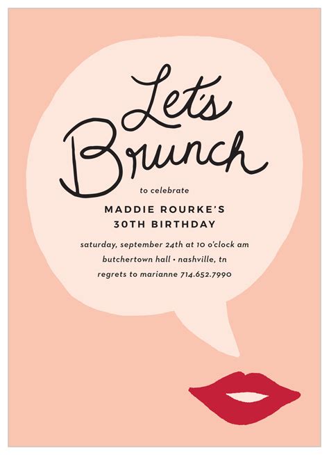 Brunch invitation wording