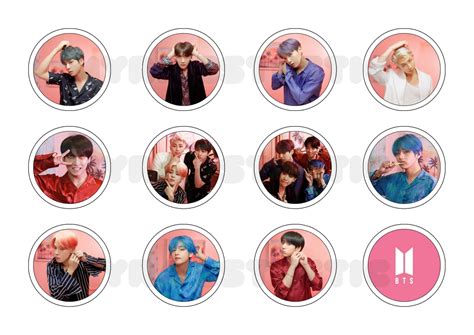 BTS Printable Stickers