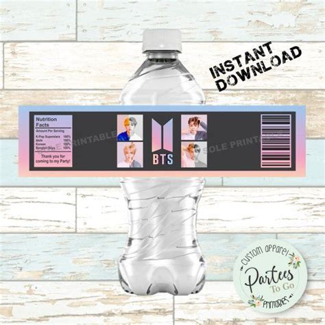 BTS Stickers for Water Bottle