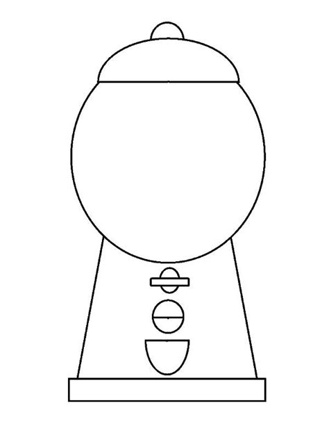 Bubble Gum Machine Template Design