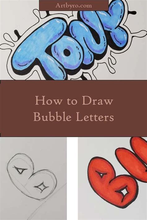 Art projects featuring bubble letters