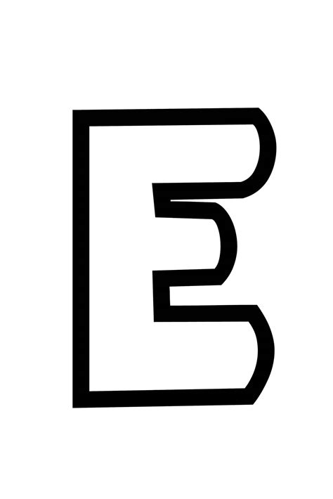 Bubble Letter E Prints Ideas