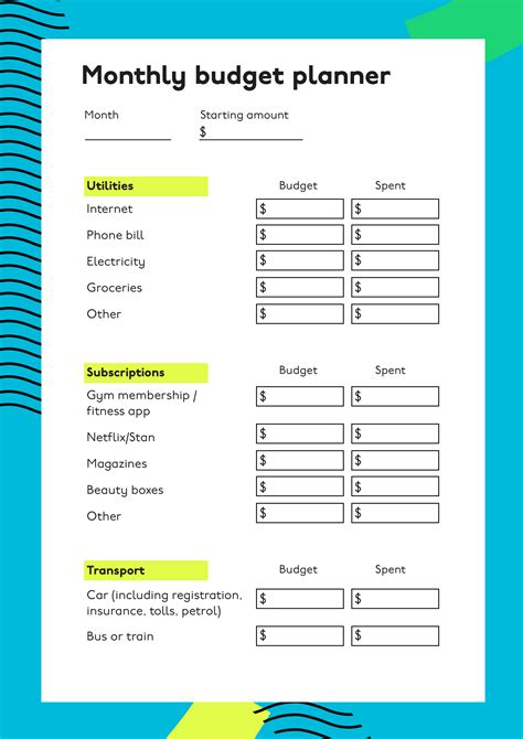 Budget Planning