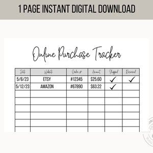 Budget Tracker Template