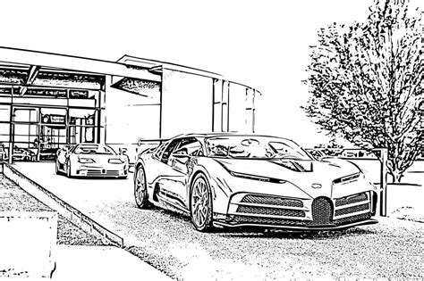 Bugatti Centodieci coloring page