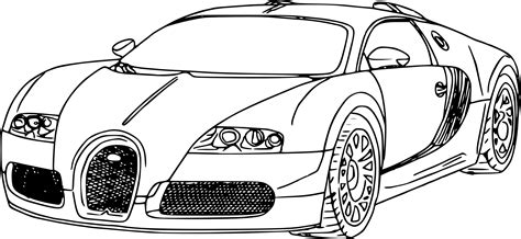 Bugatti Chiron coloring page