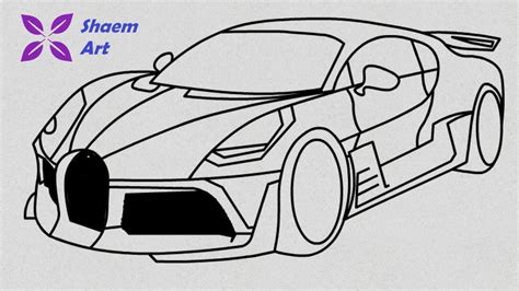 Bugatti Divo coloring page