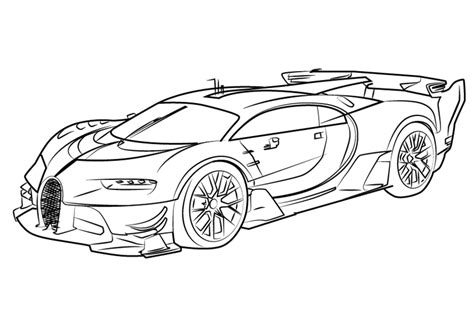 Bugatti La Voiture Noire coloring page