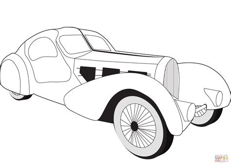 Bugatti Type 57 SC Atlantic coloring page