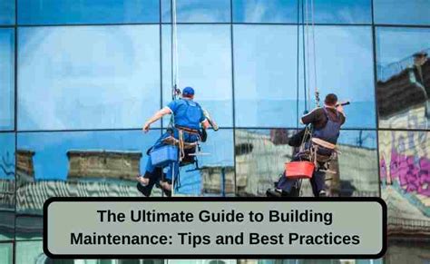 Best Practices for Building Maintenance Schedule Template