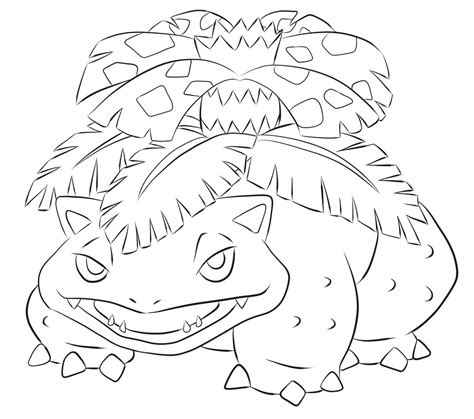 Bulbasaur coloring page for fans