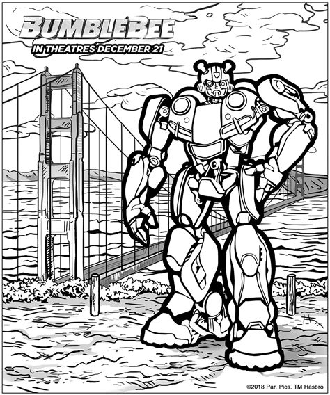 Bumblebee coloring page