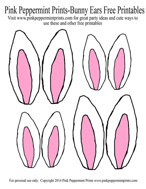 Bunny Ears Templates