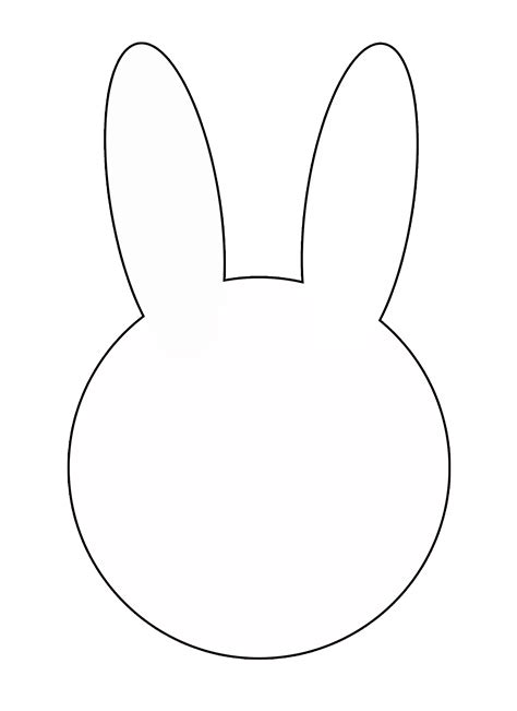 Bunny Face Template Printable Free