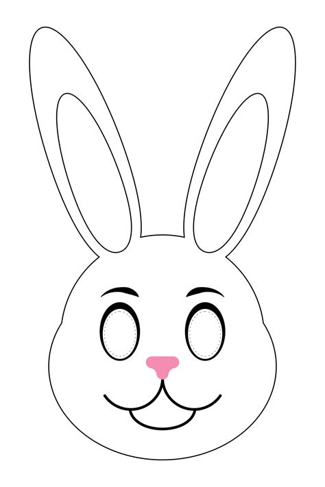 Bunny Face Templates for Easter