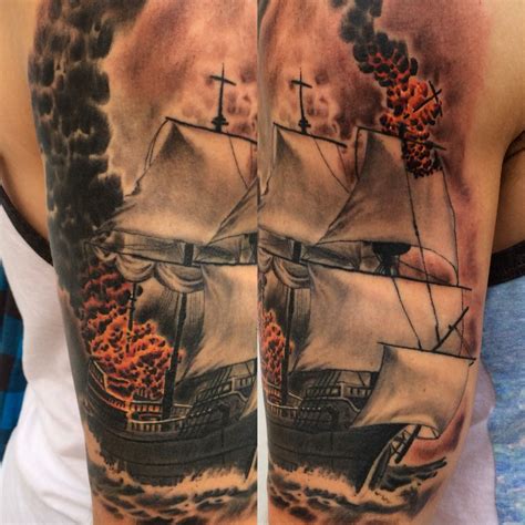 Burn Ships Tattoo Designs