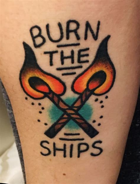 Burn Ships Tattoo Inspiration