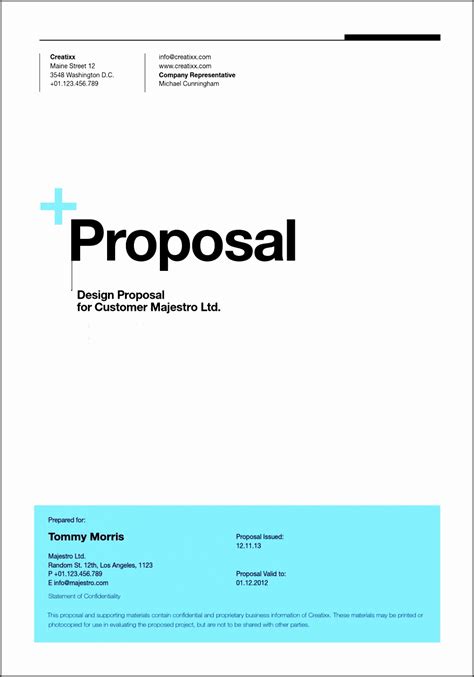 Business Proposal Templates Doc