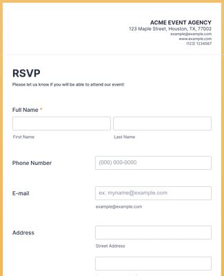 Business RSVP Templates