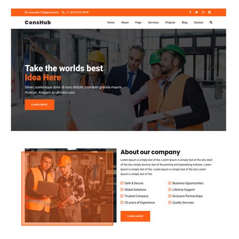 Business Website HTML Template