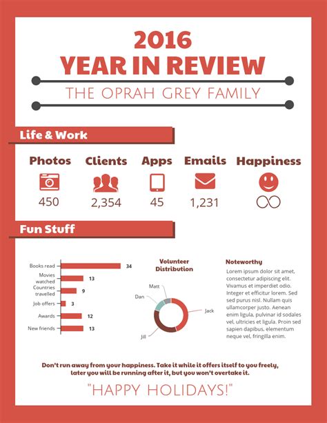 Business Year in Review Templates