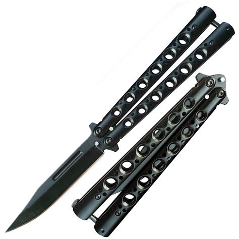 Butterfly knife handle