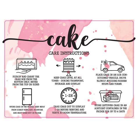 Cake care tips and tricks