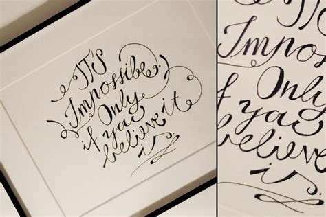 Calligraphy in Creative Projects