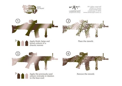 Camouflage Gun Stencils