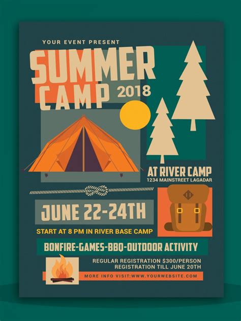 Camp flyer examples