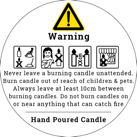 Candle Warning Labels