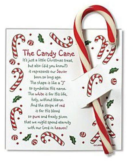 Candy Cane Poem Printable Templates