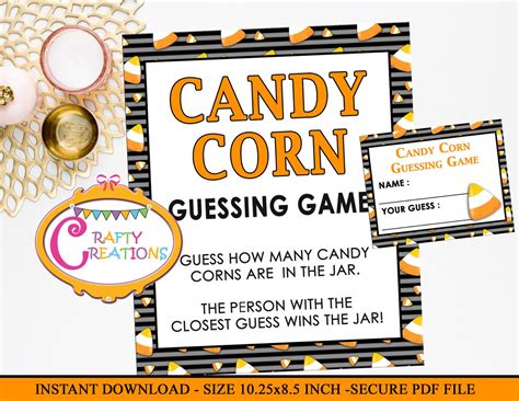 Candy corn visual estimate