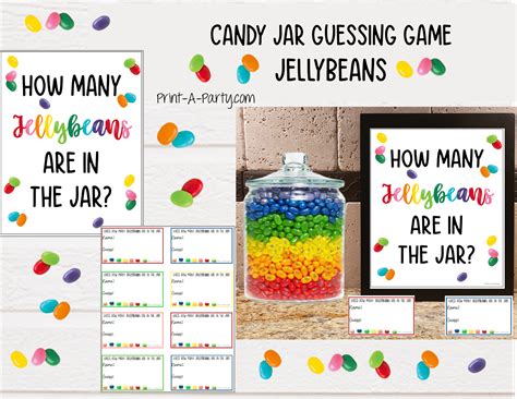 Candy Jar Guessing Guides