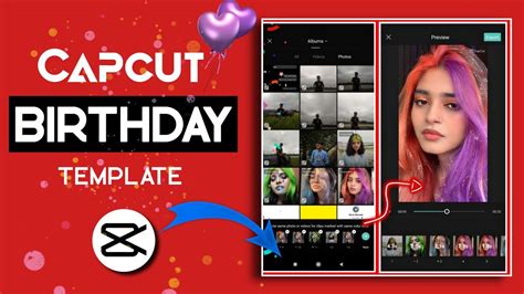 Downloading Capcut Birthday Templates