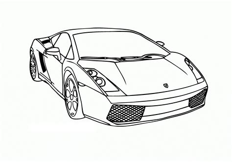 Car coloring page printable for kids