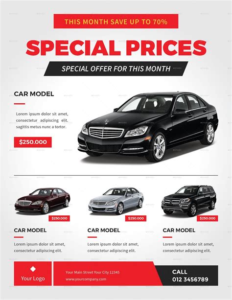 Car sale flyer template 2