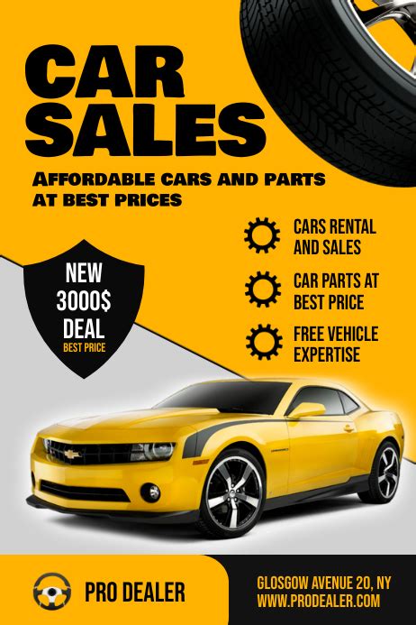 Car sale flyer template 8