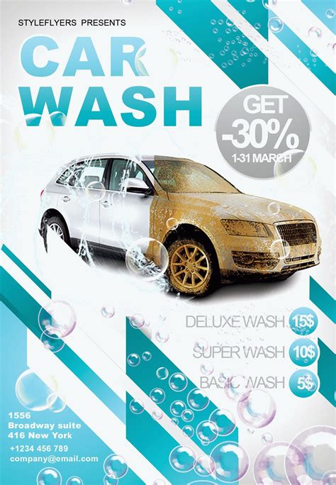 Car wash flyer template example