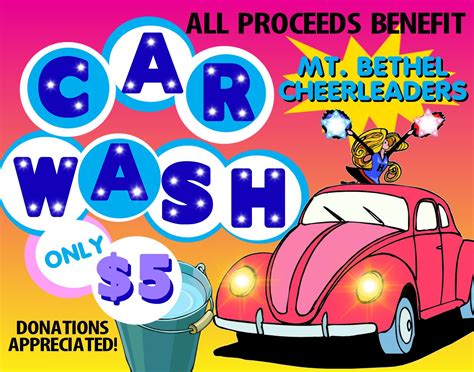 Car wash fundraiser promotion