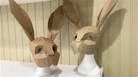 Cardboard Rabbit Head Template