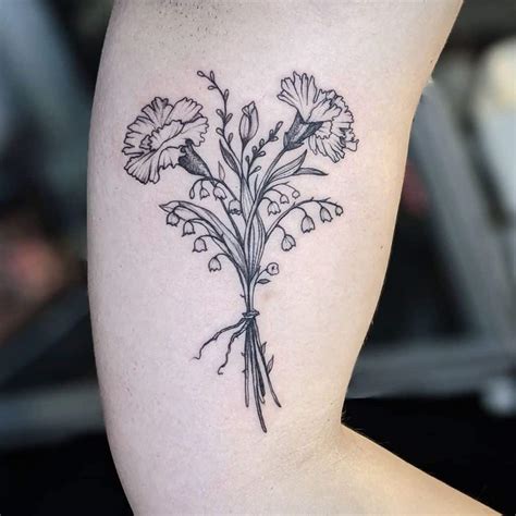 Carnation tattoo design