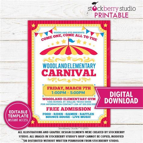 Carnival Games Flyers