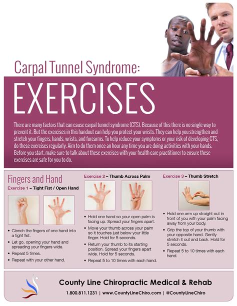 Exercises for carpal tunnel syndrome