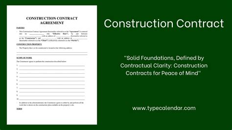 Carpentry Contract Template Requirements