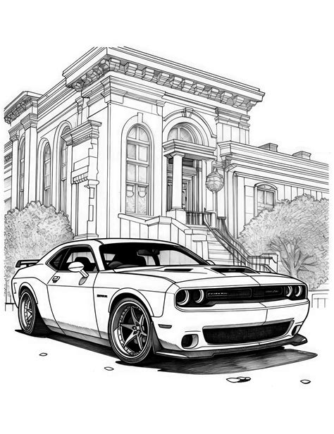 Cars Coloring Pages for Adults