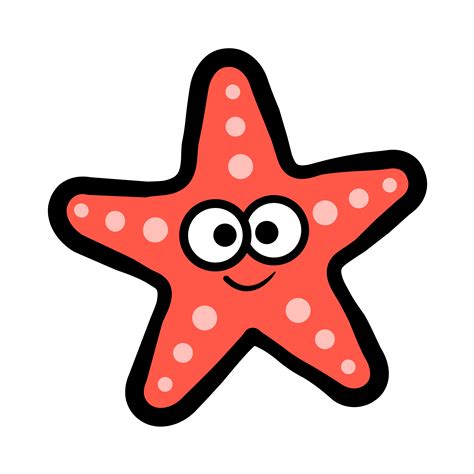 Cartoon starfish illustration